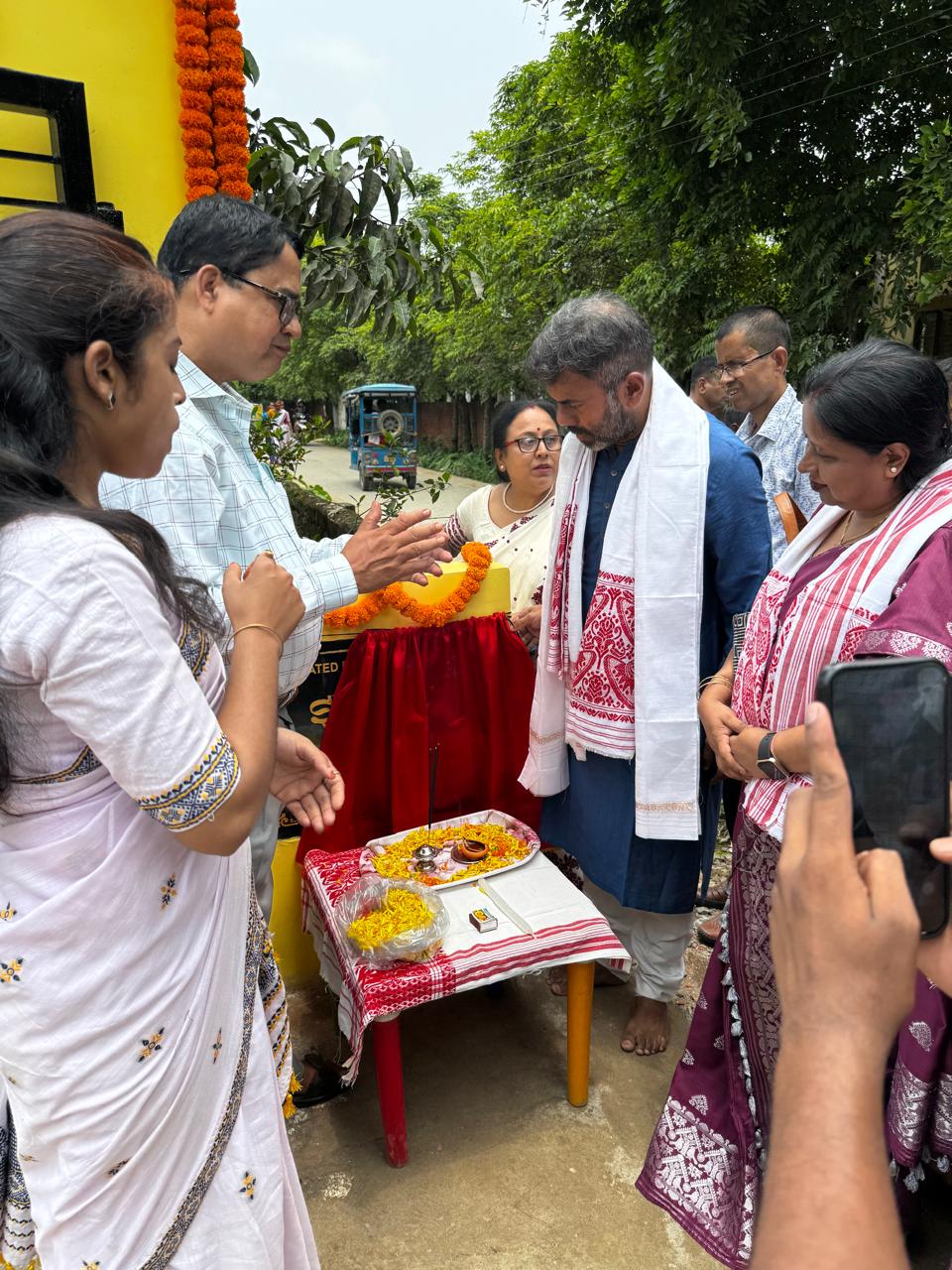 Inauguration of a newly constructed School Gate  at 155 No. Cinnamara Primary School, Jorhat by Hon’ble MLA Shri Rupjyoti Kurmi