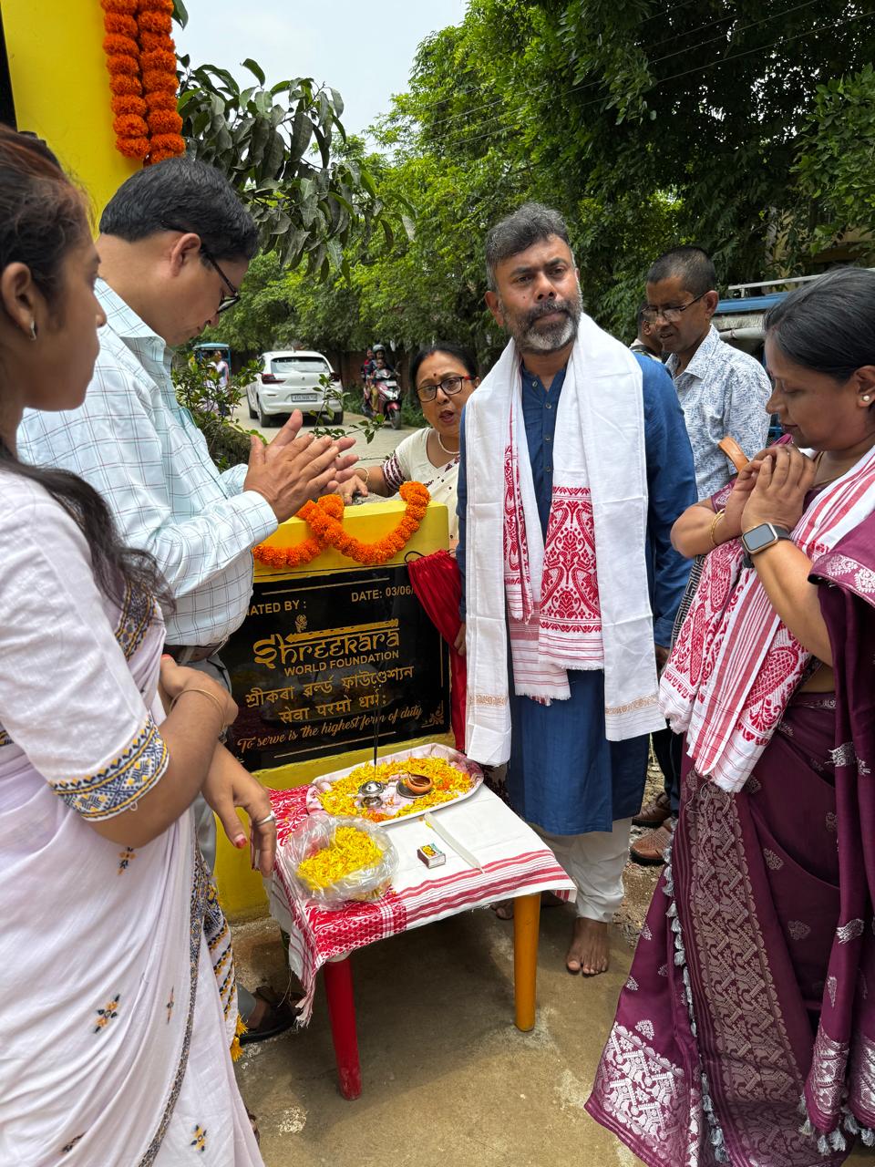 Inauguration of a newly constructed School Gate  at 155 No. Cinnamara Primary School, Jorhat by Hon’ble MLA Shri Rupjyoti Kurmi