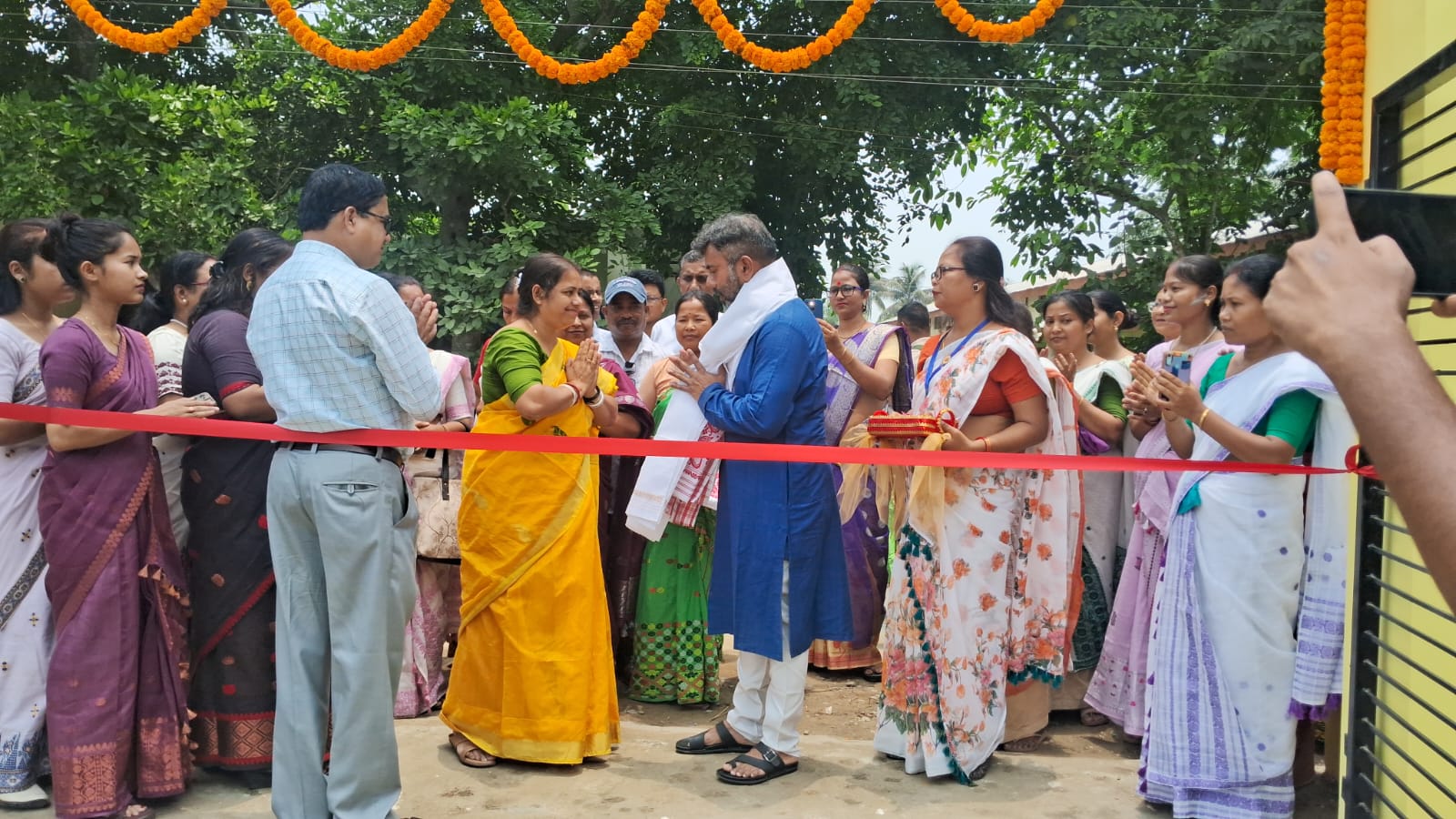 Inauguration of a newly constructed School Gate  at 155 No. Cinnamara Primary School, Jorhat by Hon’ble MLA Shri Rupjyoti Kurmi