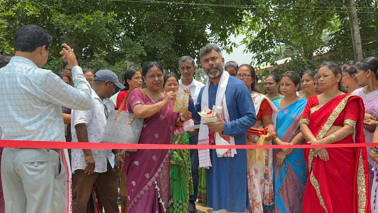 Inauguration of a newly constructed School Gate  at 155 No. Cinnamara Primary School, Jorhat
