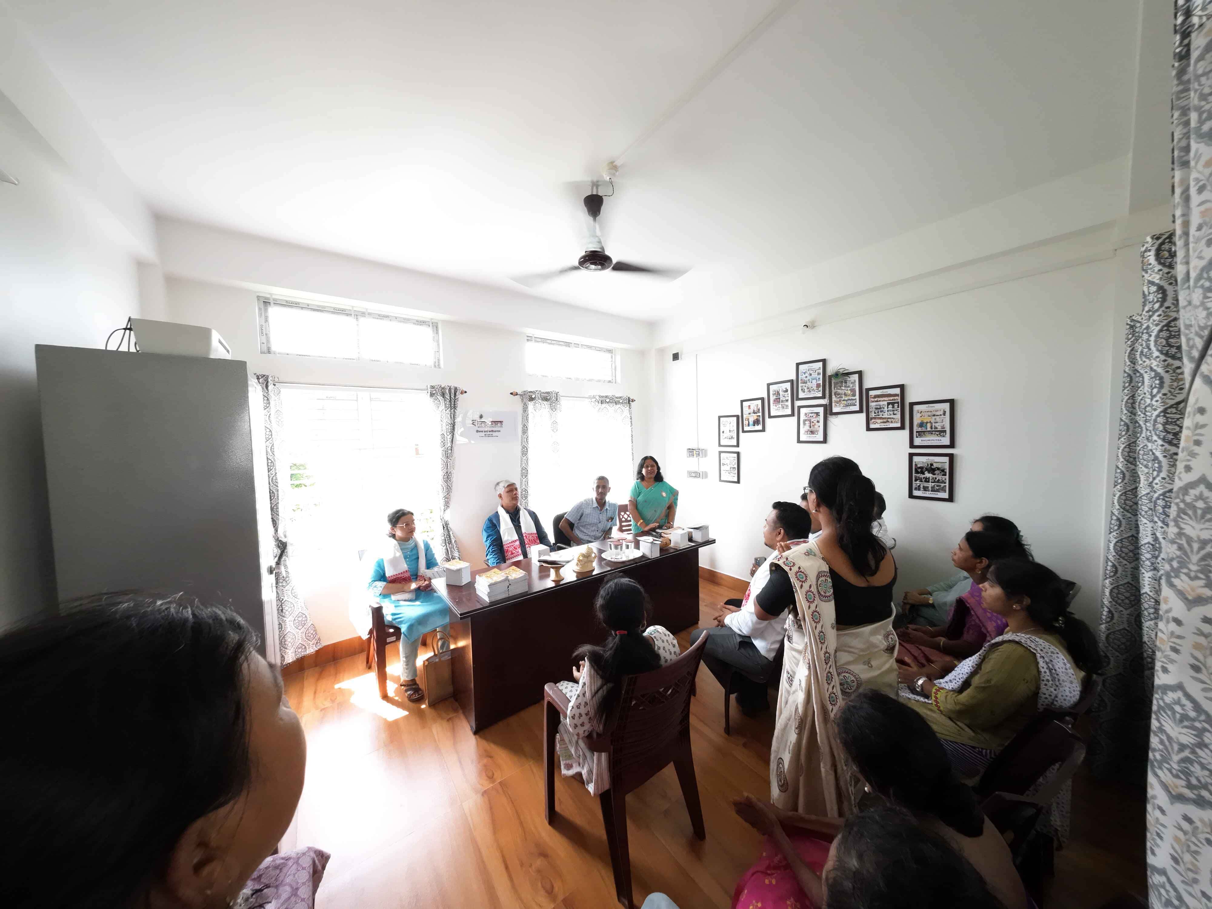 Bank team visited the Jorhat office to discuss CSR initiatives.