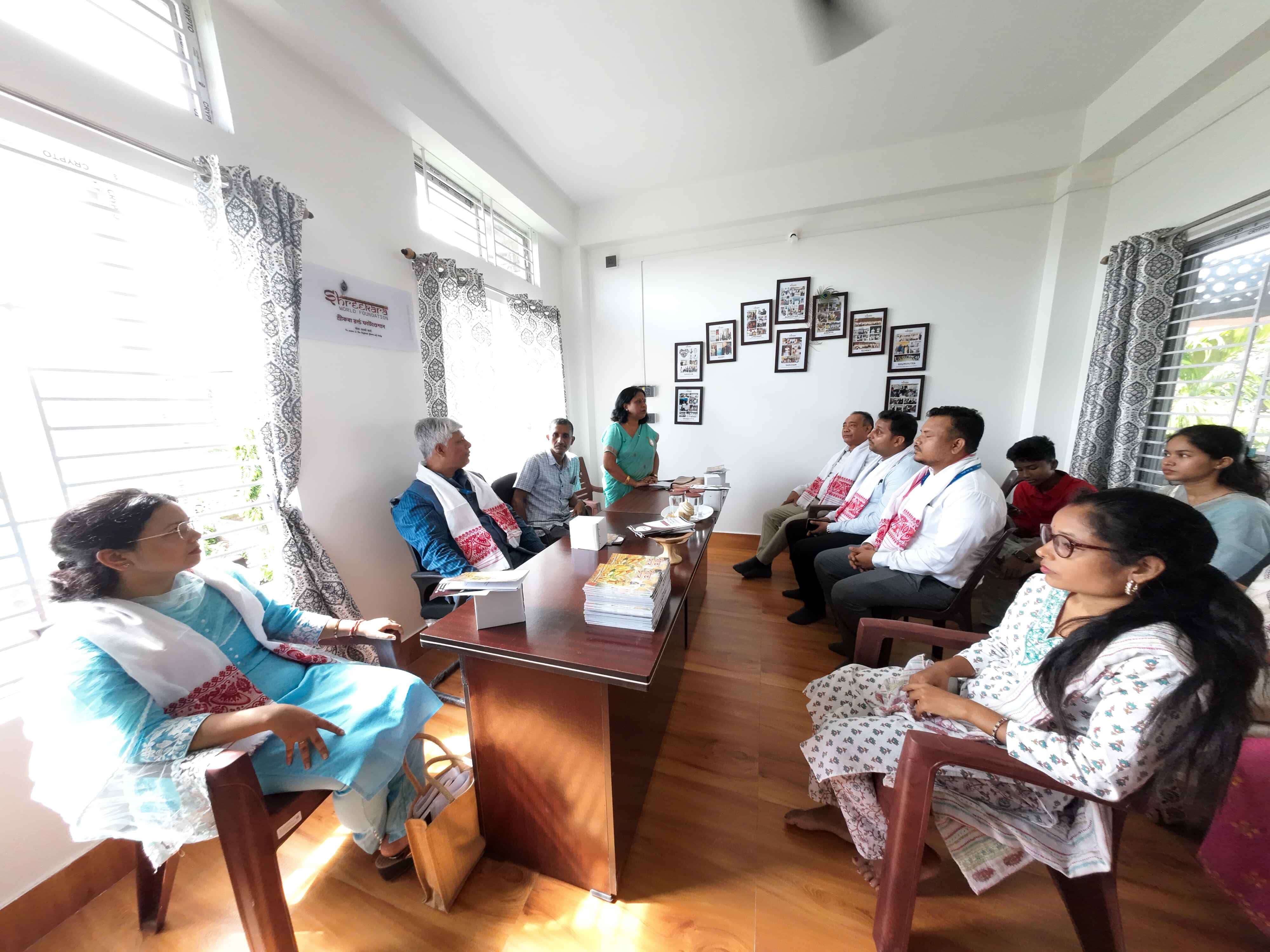 Bank team visited the Jorhat office to discuss CSR initiatives.